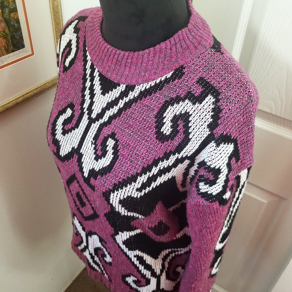 Gorgeous Vintage Damask Print Sweater